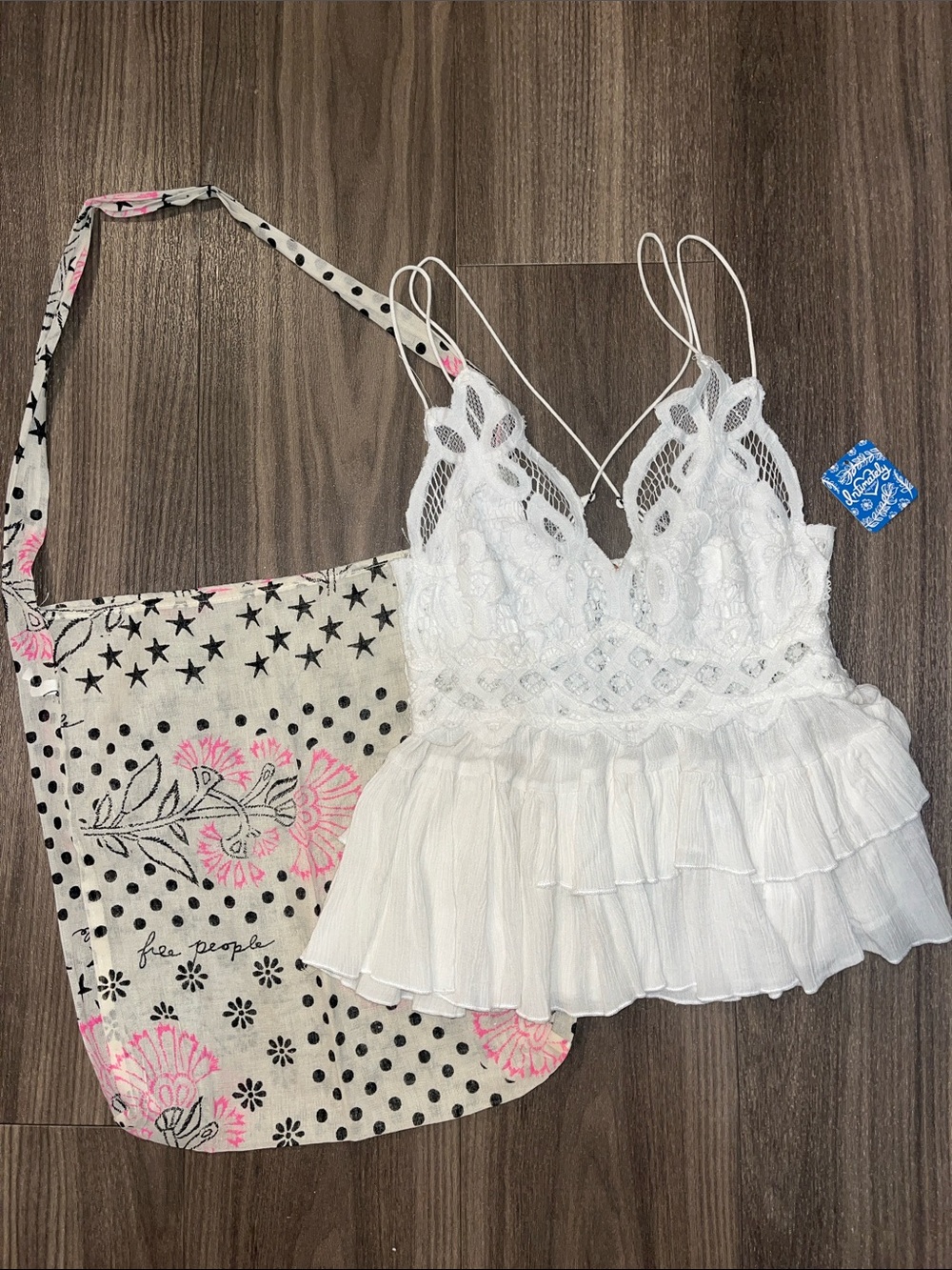 Free People Adella Cami Lace Top